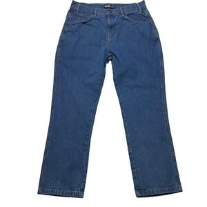 Mission Ridge Jeans Mens 36x30 Blue Denim Straight Leg Classic‎ Workwear 5253